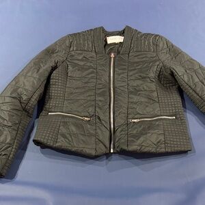 Lucy Paris Black Quilted Puffer Jacket